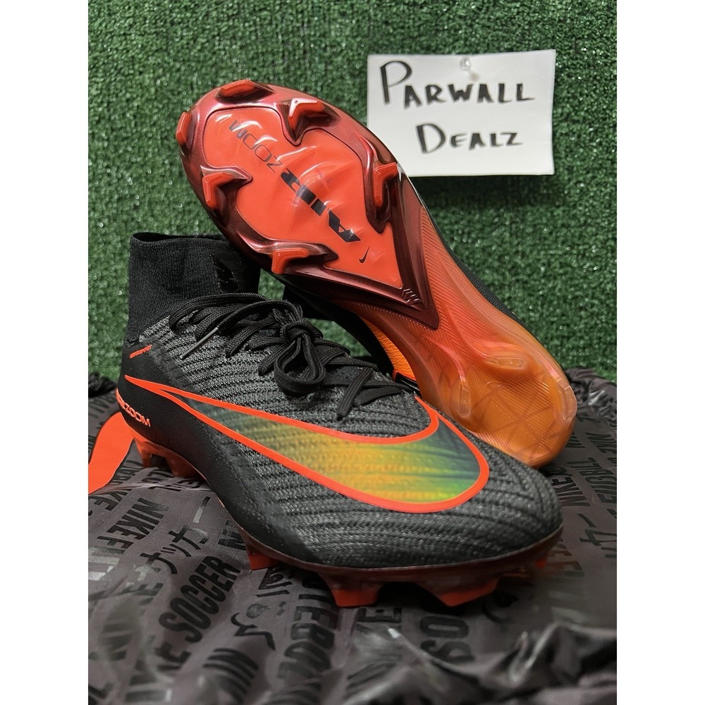 Nike Mercurial Superfly 10 Elite LV8 FG High Black Crimson Men's 7 IF4100-088